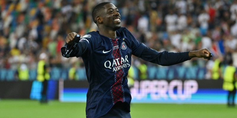 Il Psg ne fa 6 al Tolosa: triplo Neves, Barcola e doppietta Dembel&eacute; su rigore