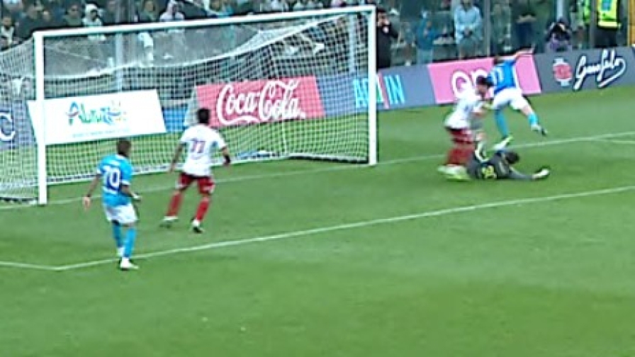 De Bruyne, super tacco sul palo! Napoli ko contro il Brest: gli highlights