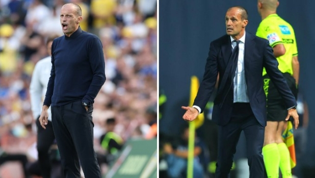 Allegri cambia look: dalla giacca e cravatta juventina alla polo col Diavolo