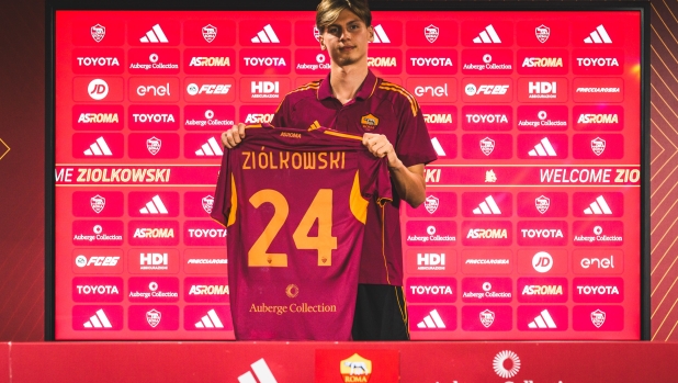 Le prime parole di Ziolkowski in giallorosso: "Ci vediamo all'Olimpico. Forza Roma"