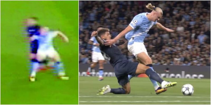 Moviola City-Napoli: arbitro da incubo. C'era un fallo di Haaland sul rosso 3 Moviola City-Napoli: arbitro da incubo. C'era un fallo di Haaland sul rosso