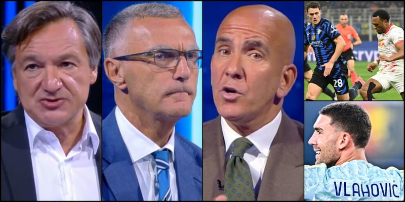 "Cos&igrave; Openda aiuta Vlahovic", "Quando fece stirare Pavard...": Sky su Juve e Inter di "cogl**ni"