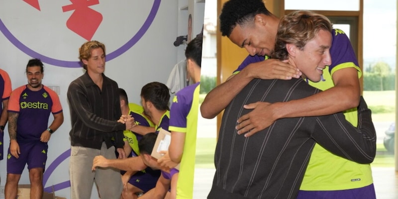 Fiorentina, abbracci e nostalgia: Bove torna a salutare gli ex compagni 3 Fiorentina, abbracci e nostalgia: Bove torna a salutare gli ex compagni
