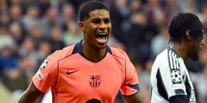 Super Rashford trascina il Barcellona: Newcastle ko. Manita Eintracht, poker Sporting