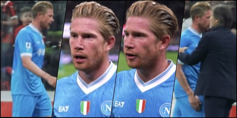 "Ma che c..., stiamo perdendo (e mi levi?)" Furia De Bruyne, gelo Conte, l'audio svelato