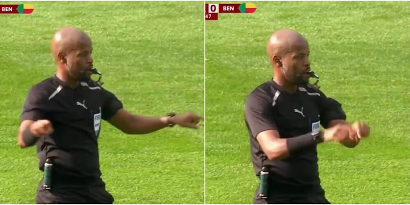 L'arbitro e lo strano uso del Var in Coppa d'Africa: fa il gesto con le mani e poi...
