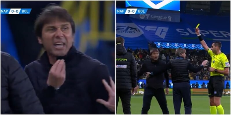 Conte senza freni, la frase urlata all'arbitro Colombo dopo il fallo fischiato a Hojlund 1 Conte senza freni, la frase urlata all'arbitro Colombo dopo il fallo fischiato a Hojlund