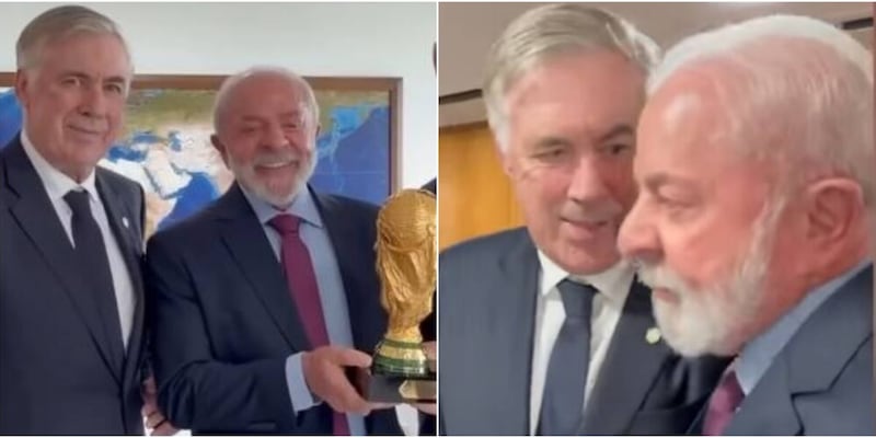Lula scherza con Ancelotti: "Vieni ad allenare il Corinthians" 3 Lula scherza con Ancelotti: "Vieni ad allenare il Corinthians"