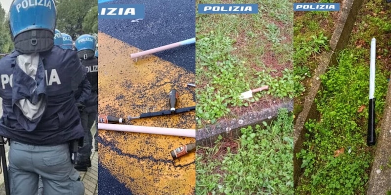 Scontri tra tifosi Lazio e ultras Napoli in autostrada: bloccati 80 supporter biancocelesti con coltelli e petardi