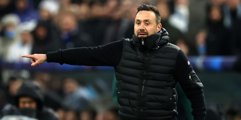 De Zerbi non si arrende dopo il tracollo in Champions: "Dimissioni? Mi hanno insegnato che..."