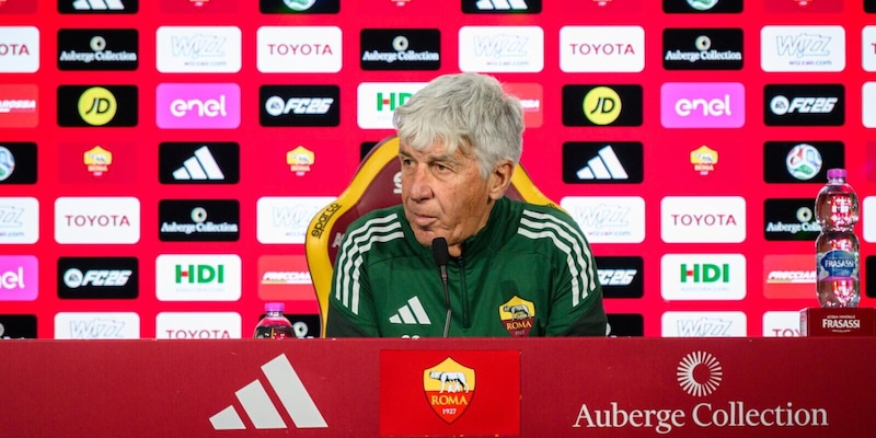 La battuta di Gasperini a Trigoria: "Ho parlato eh?". Poi la gag con l'ufficio stampa