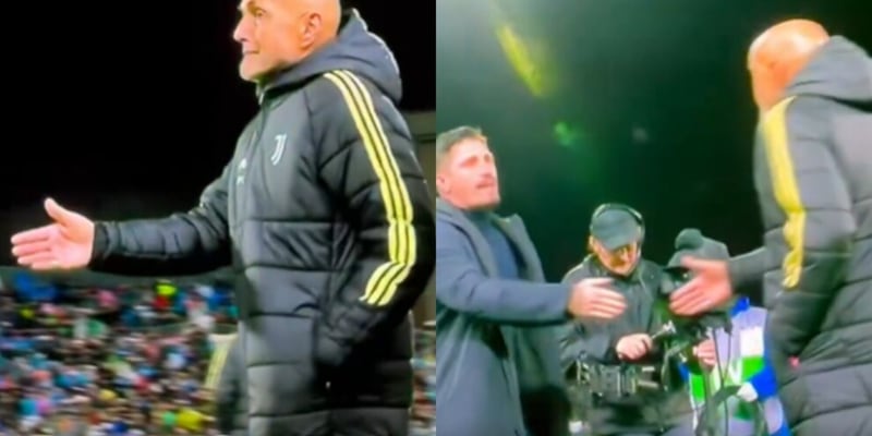 La stretta di mano di Spalletti dopo Cagliari-Juve diventa virale: sui social spunta il precedente con Allegri&nbsp;
