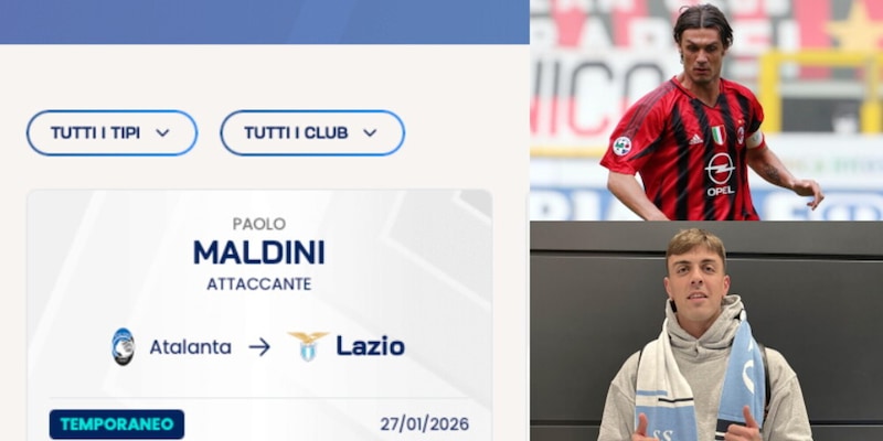 Gaffe della Lega Serie A: "Paolo Maldini" dall’Atalanta alla Lazio 3 Gaffe della Lega Serie A: "Paolo Maldini" dall’Atalanta alla Lazio