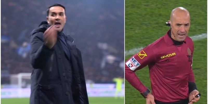 Palladino furioso dopo l'annullamento del gol di Scamacca: la frase urlata all'arbitro dalla panchina 2 Palladino furioso dopo l'annullamento del gol di Scamacca: la frase urlata all'arbitro dalla panchina