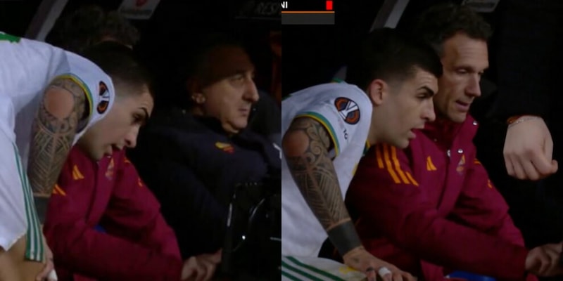 Mancini incredulo, non ci sta dopo il rosso: va subito in panchina per rivedere il fallo 3 Mancini incredulo, non ci sta dopo il rosso: va subito in panchina per rivedere il fallo