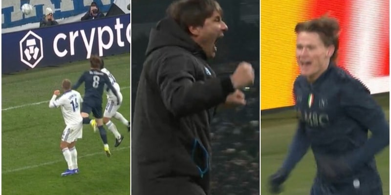 McTominay sblocca Copenhagen-Napoli: l'urlo di Conte in panchina &egrave; impressionante