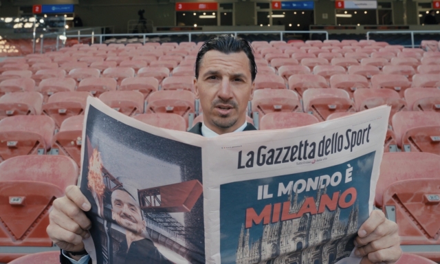 Il Milan in campo per Milano-Cortina. E Ibra... legge la Gazzetta 4 Il Milan in campo per Milano-Cortina. E Ibra... legge la Gazzetta