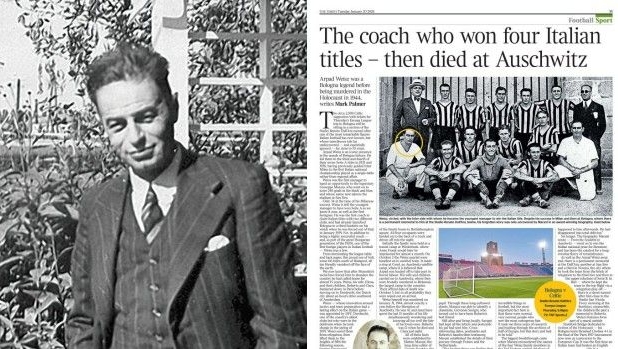 Il Times celebra la storia di Arpad Weisz, l'allenatore ebreo morto ad Auschwitz