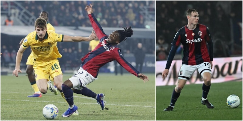 La moviola di Bologna-Milan 0-3: Gabbia-Rowe, non c'&egrave; rigore. Heggem da giallo