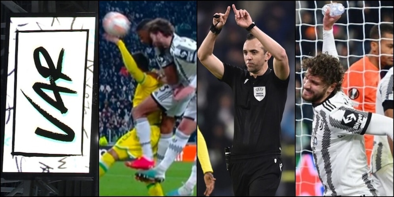 Rigore netto trasformato in fallo Juve, una sospensione dall'Uefa: arbitro e il Var col Galatasaray