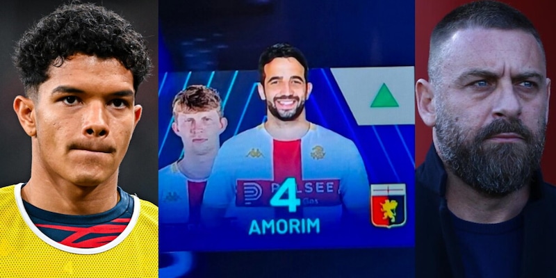 Gaffe Serie A: entra Amorim per il Genoa ma la grafica mostra il tecnico ex United! 2 Gaffe Serie A: entra Amorim per il Genoa ma la grafica mostra il tecnico ex United!