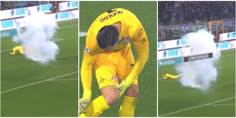 Caos a Cremona, un petardo scoppia vicino ad Audero: cosa è successo durante il match con l'Inter 3 Caos a Cremona, un petardo scoppia vicino ad Audero: cosa è successo durante il match con l'Inter