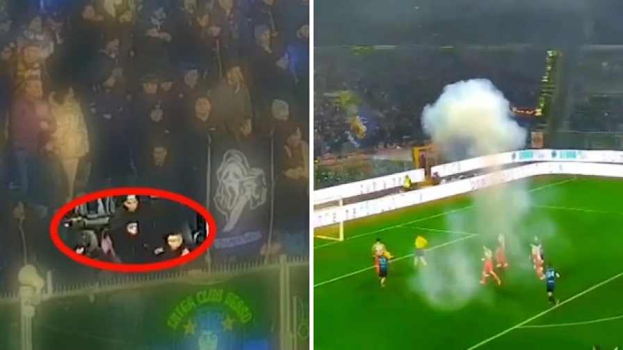 Il lancio del petardo su Audero: il VIDEO della polizia 2 Il lancio del petardo su Audero: il VIDEO della polizia