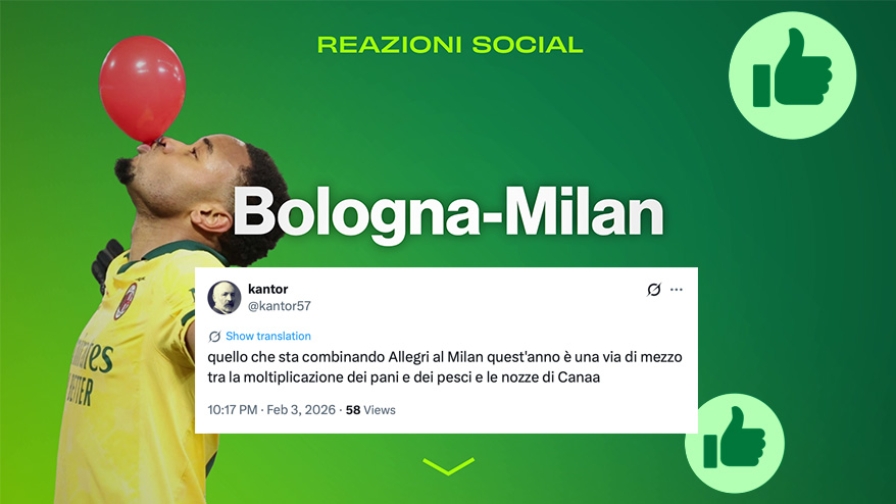 "Partita imbarazzante" e "Fofana in versione Kessie": le reazioni social a Bologna-Milan 4 "Partita imbarazzante" e "Fofana in versione Kessie": le reazioni social a Bologna-Milan