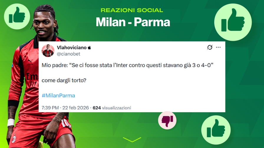 Dalla "fatal Parma” al "cavallo di Troilo": le reazioni social a Milan-Parma 3 Dalla "fatal Parma” al "cavallo di Troilo": le reazioni social a Milan-Parma