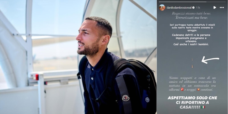 Il terribile racconto di D'Ambrosio in diretta da Dubai: "Ci sono scoppiati tre droni in testa" 2 Il terribile racconto di D'Ambrosio in diretta da Dubai: "Ci sono scoppiati tre droni in testa"