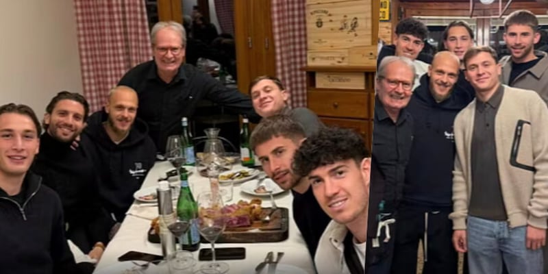Italia, relax dopo la vittoria con l'Irlanda del Nord: Vicario e Locatelli a cena con il gruppo Inter 3 Italia, relax dopo la vittoria con l'Irlanda del Nord: Vicario e Locatelli a cena con il gruppo Inter