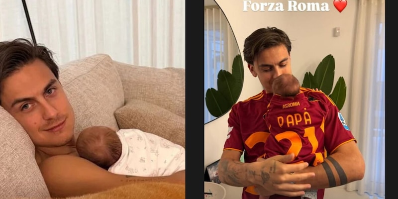 Dybala, la figlia neonata con la maglia della Roma. E la moglie svela cosa fa in casa 3 Dybala, la figlia neonata con la maglia della Roma. E la moglie svela cosa fa in casa