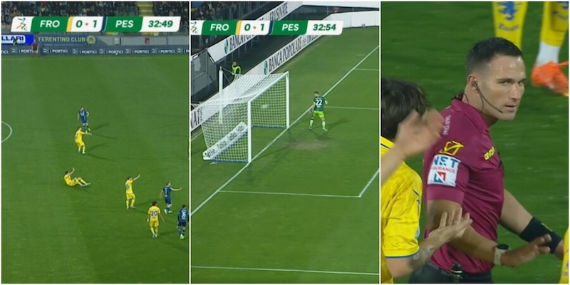Caos e proteste a Frosinone, esplode un petardo e il Pescara segna il raddoppio casualmente: il gol &egrave; regolare