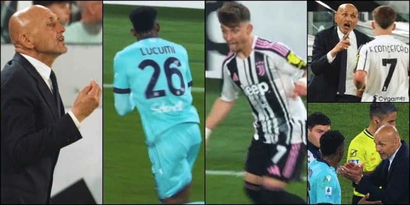 "Che ca**o vuoi?", Spalletti sistema Lucum&igrave; e fomenta Conceicao: "Puntalo!": l'altro Juve-Bologna