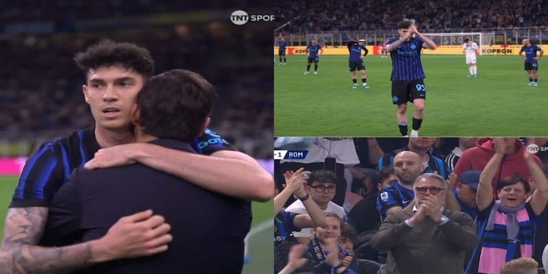 Bastoni e la standing ovation di San Siro: dopo la sostituzione Chivu corre ad abbracciarlo