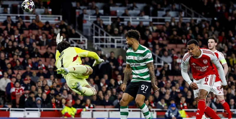 Lo Sporting Lisbona sfiora il colpaccio: l'Arsenal resiste e vola in semifinale 4 Lo Sporting Lisbona sfiora il colpaccio: l'Arsenal resiste e vola in semifinale
