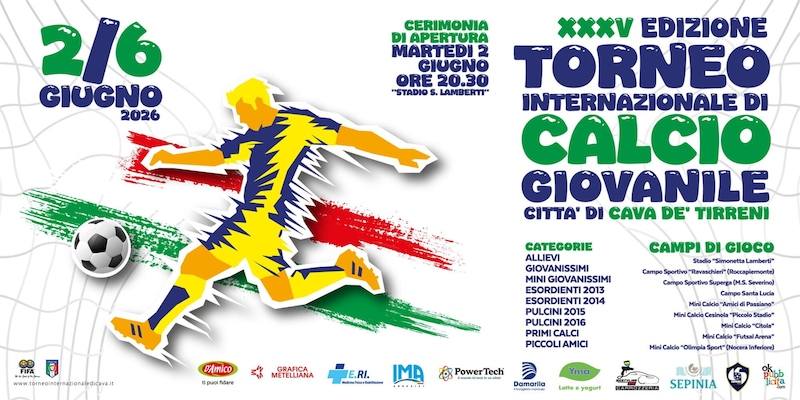 Göteborg-Avellino inaugura il 35° Torneo "Città di Cava de’ Tirreni" 2 Göteborg-Avellino inaugura il 35° Torneo "Città di Cava de’ Tirreni"
