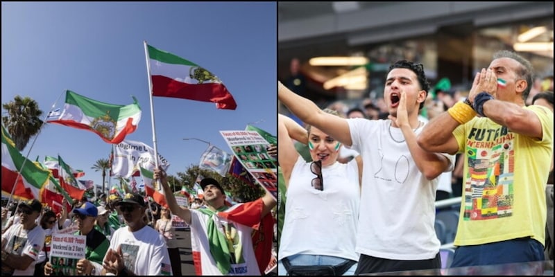 I tifosi dell'Iran tra tifo, proteste e bandiere proibite: come hanno vissuto la partita 3 I tifosi dell'Iran tra tifo, proteste e bandiere proibite: come hanno vissuto la partita