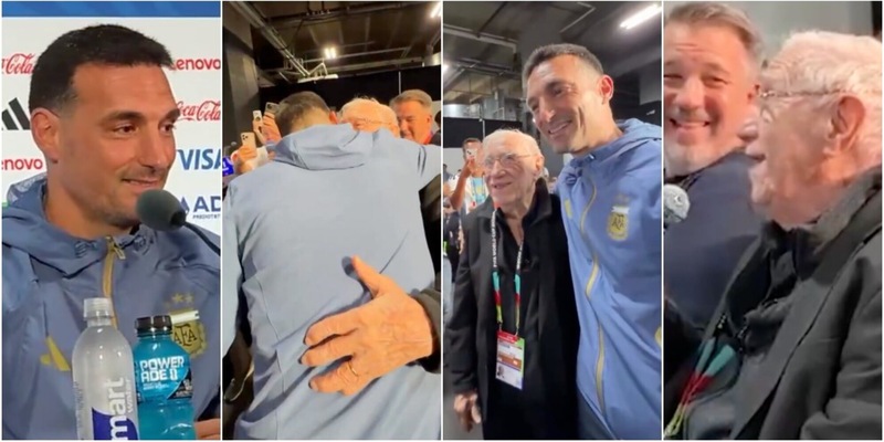 Argentina, Scaloni cuore d'oro. "Messi? Rispondo perch&eacute; sei tu": siparietto col giornalista 91enne