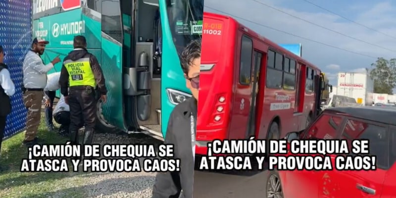 Repubblica Ceca a piedi verso l&rsquo;allenamento: bus bloccato nel traffico in Messico
