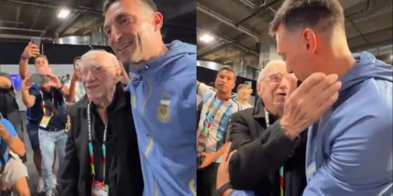 Scaloni e il divertente siparietto con il giornalista di 91 anni: "Messi gioca? Rispondo solo perch&eacute; sei tu"