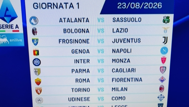 Il calendario della Serie A 2026-27: via con Inter-Monza. Alla 3ª Juve-Milan e i tricolori col Napoli