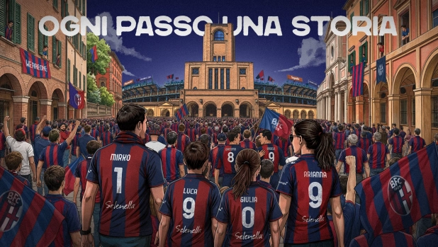 Bologna, la campagna abbonamenti è una dichiarazione d’amore: “Ogni passo una storia”
