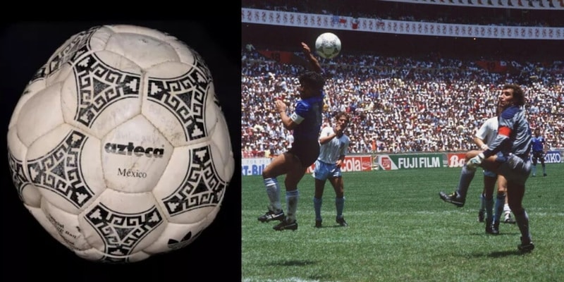 Il pallone della "Mano di Dio" e del "Gol del Secolo" di Maradona all'asta: la cifra &egrave; incredibile