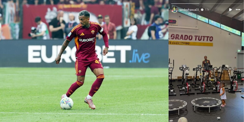 Wesley lavora senza sosta verso il raduno: la dolce foto a Trigoria con la figlia 3 Wesley lavora senza sosta verso il raduno: la dolce foto a Trigoria con la figlia