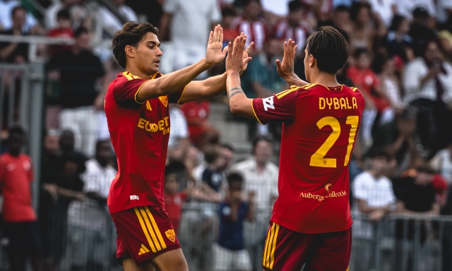 Dybala incanta, ma la Roma si spegne a 20' dalla fine: da 3-0 a 3-3 col Cannes