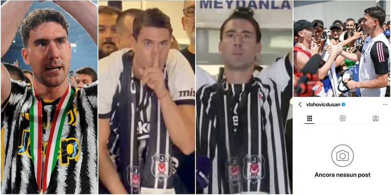 Vlahovic al Besiktas e Juve 'cancellata', tifosi furiosi: "In un mondo di Dusan siate Kolo Muani"