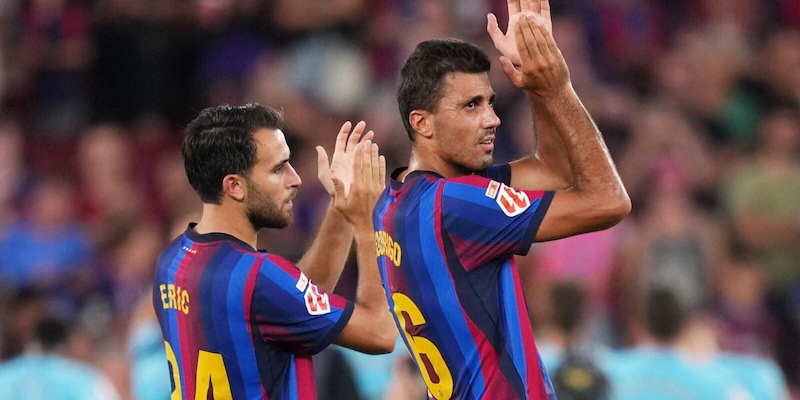 Rodri festeggia la prima vittoria al Camp Nou