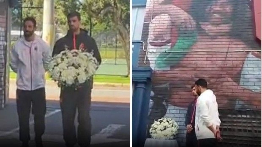 Milan, Franco Baresi e il murale a Perth: l'omaggio di Amorim e Gabbia