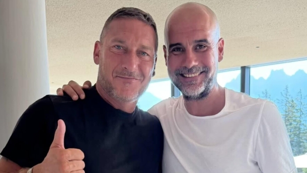 Totti e Guardiola, quando due leggende s'incontrano in Trentino Alto Adige 4 Totti e Guardiola, quando due leggende s'incontrano in Trentino Alto Adige